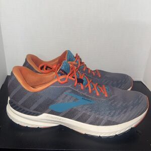 Brooks Mens Ravenna 10 1102981D093 Gray/Orng Running Shoes Sneakers Size 12 D